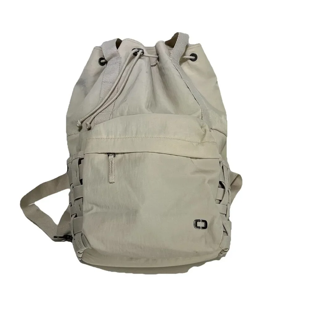 OGIO Cream Drawstring Duffel Backpack - Picture 1 of 13